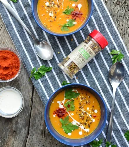 Sweet Potato Soup with Jalapeno Flakes