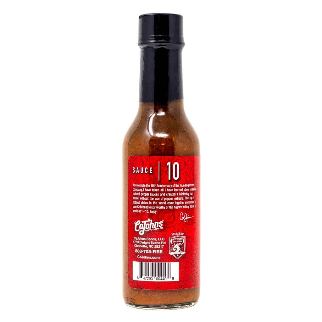 CaJohns Jolokia 10 Hot Sauce