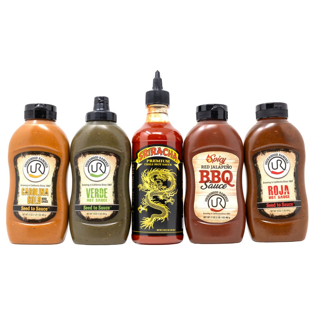 Underwood Ranches Hot Sauce & BBQ Sauce 5 Pack