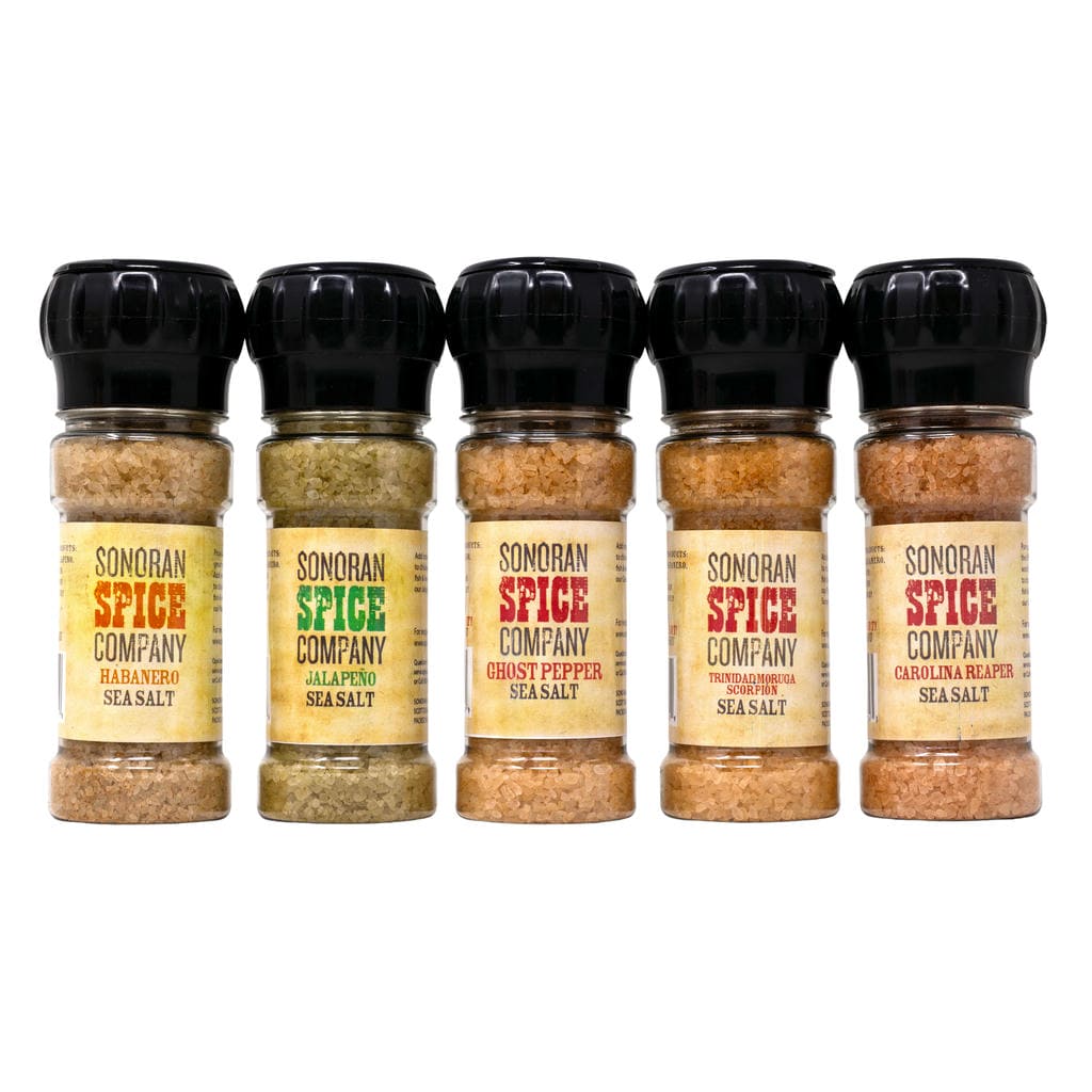 World's Hottest Peppers Sea Salt 5 Pack