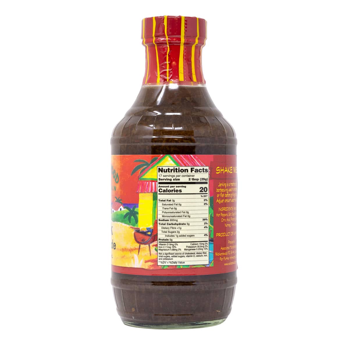 Walkerswood Jamaican Jerk Marinade Nutrition