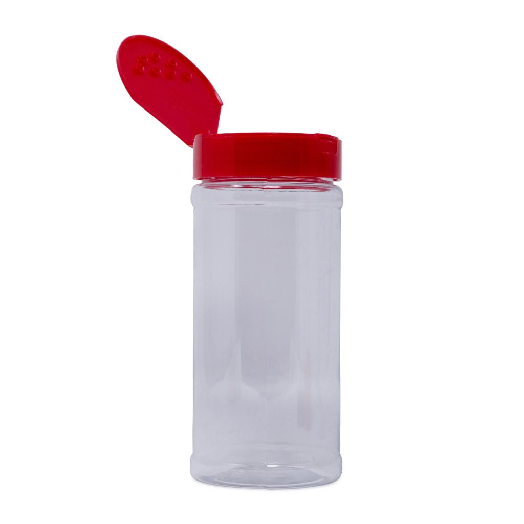 8 oz Clear Glass Spice Bottle with Lid
