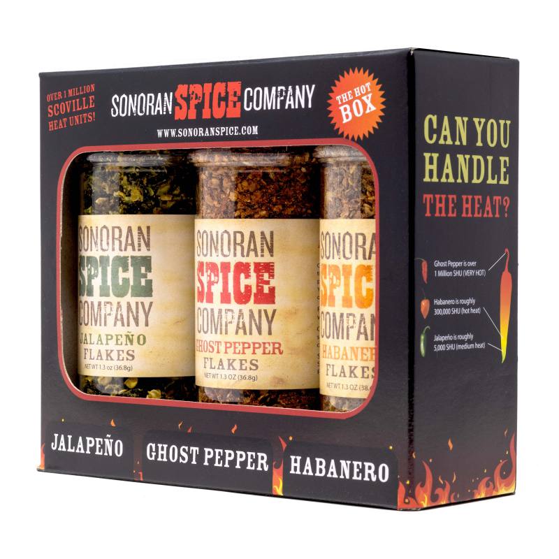 Ghost Pepper - Habanero - Jalapeno Flakes Gift Box 