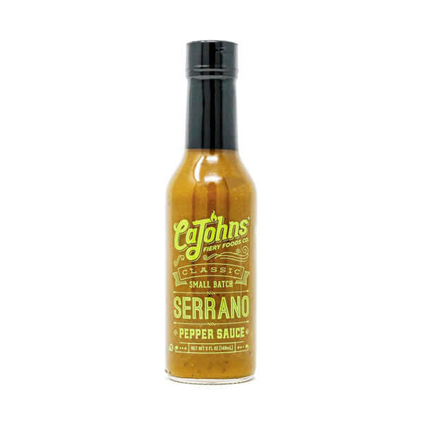 Cajohns Classic Small Batch Serrano Hot Sauce