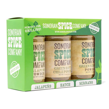 Serrano, Hatch, Jalapeno Powder Gift Set 1.5 Oz