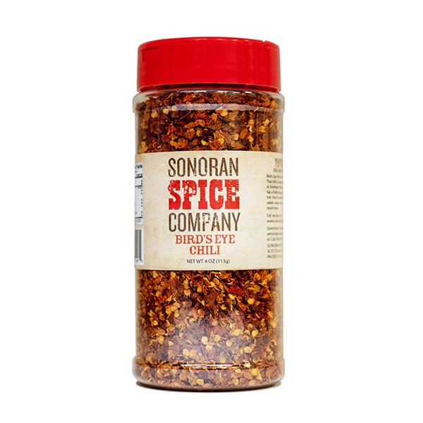Bird's Eye Chili Flakes birds eye pepper Sonoran Spice 4 Oz 