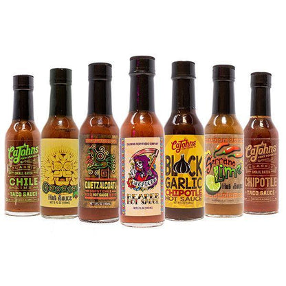 CaJohns Hot Sauce Variety 7 Pack Hot Sauce CaJohns Fiery Foods Co. 