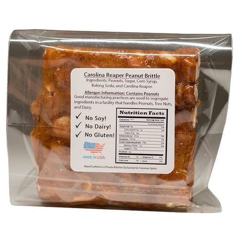 Carolina Reaper Peanut Brittle 3 oz Spicy Peanut Brittle DCs Korner 