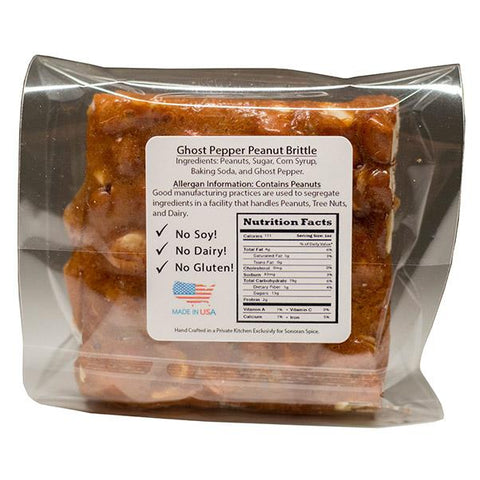 Ghost Pepper Spicy Candy Peanut Brittle 3 oz Spicy Peanut Brittle DCs Korner 