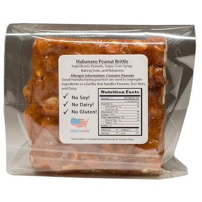 Habanero Peanut Brittle 3 oz Spicy Peanut Brittle DCs Korner 